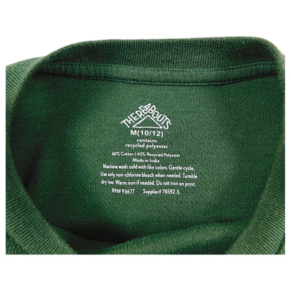 Thereabouts Kids Long Sleeve Waffle Knit Shirt Green M (10/12) “It’s All Good” - Picture 9 of 10